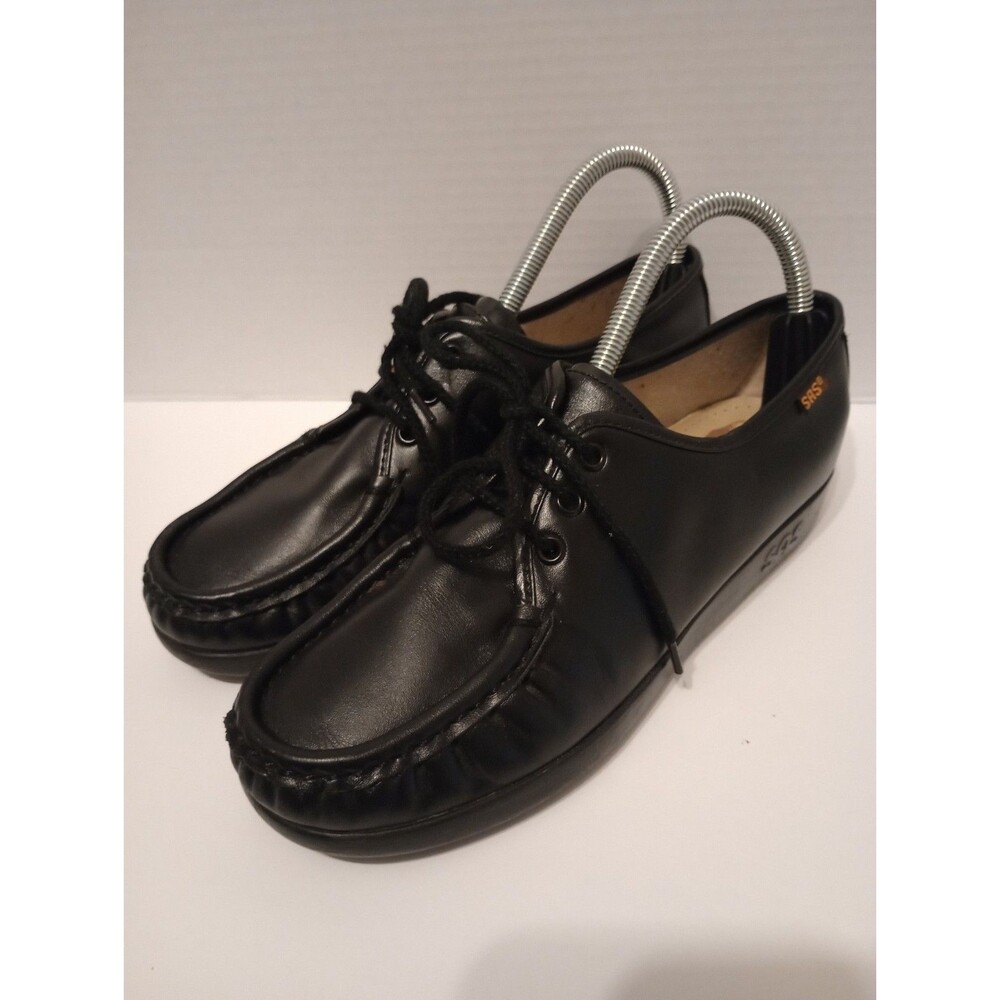 SAS Bounce Handsewn Blue Leather Oxford Lace Up Comfort Shoes Size Womens 6.5 M